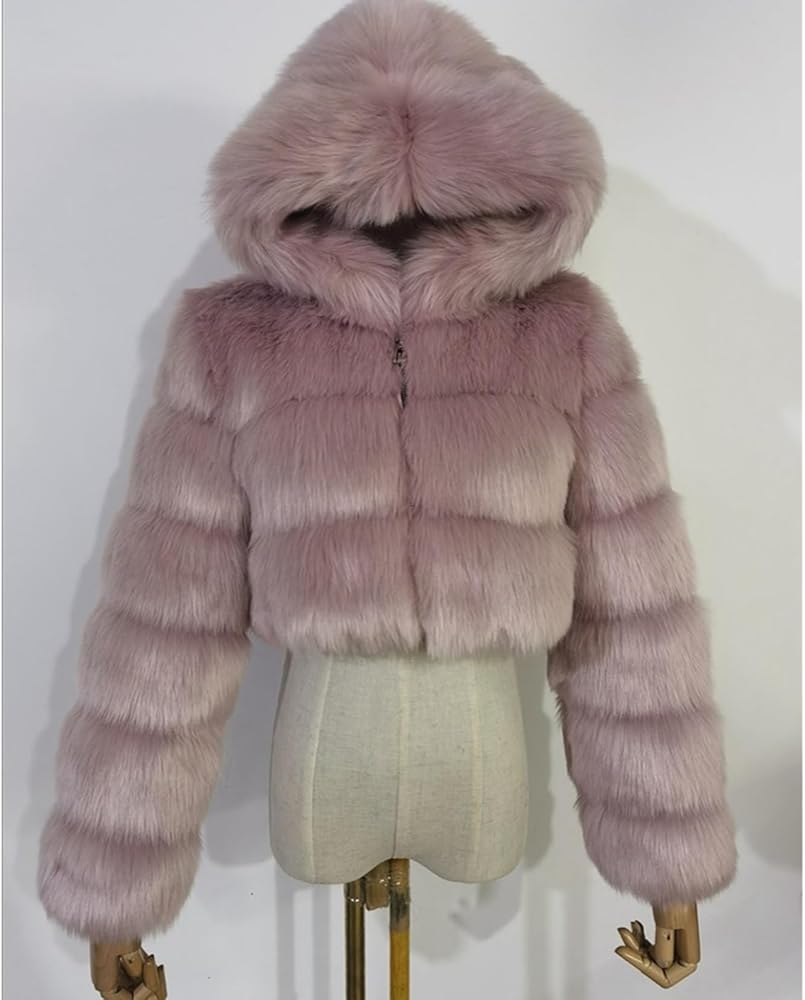 Amazon | [RAMEMO] レディース ファーコート フェイクファーコート